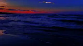 Nighttime Beach Ambience with Gentle Waves for Sleep and Ocean Sounds