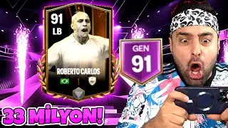 OHA 91 GEN OLDUK 😱 91 ROBERTO CARLOS GELDİİİ ! EA FC MOBİLE 2024 PAKET AÇILIMI !