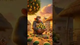 tha story  of a farmer and Monkey  ki Emotional  story....#aicartoons #animation #hindicartoon