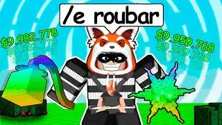 Roubando FRUTAS mais RARAS da UPDATE do GROW A GARDEN