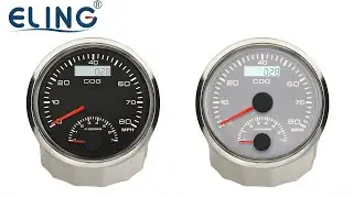 85mm MPH GPS Speedometer 80MPH with Tachometer for Boat Yachts Vessels