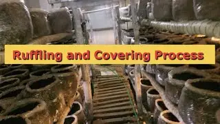 Ruffling and Covering Process | Hi Tech AC Mushroom Farm | Mushroom Farming