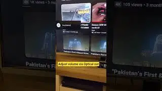 Adjust Volume | via Optical out | Dolby It's Samsung tv | Sony home theater | AVR