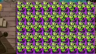 Threepeater Max level Vs All Pirate Seas Zombies 25000Hp - PvZ 2