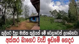 හැටන් නුවරඑළිය පාරේ, අක්කර බාගෙට වැඩි ඉඩමේ ගෙයකුත් තියනවා..