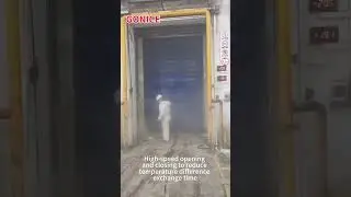Application and characteristics of cold storage insulated high-speed doors.