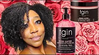 TGIN ROSEWATER COLLECTION REVIEW ON TYPE 4 NATURAL HAIR |  WASH & GO