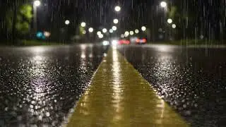Nighttime Urban City Rain ASMR | Relax, Focus, and Sleep Instantly