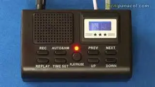 Mini grabadora de llamadas telefónicas