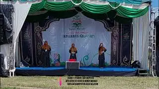 Juara 1 Syarhil Qur'an Putri Pada MTQ Aceh Ke XXXV di  Bener Meriah (Kafilah Kabupaten Aceh Selatan)