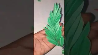 easy paper leaf 🍃  making #shorts