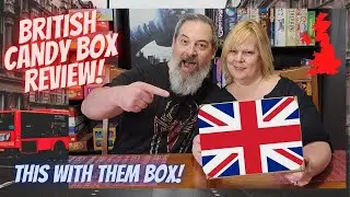 AMERICANS REVIEW BRITISH SNACKS | BRITISH CANDY BOX REVIEW | THIS WITH THEM BOX REVIEW