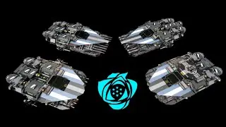 Space Engineers FBN Fighter squadron ship showcase