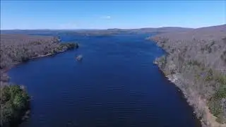 Aerial Drone: Great Moose Lake, Maine