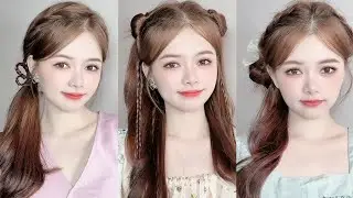 Super Easy & Cute Hairstyle Tutorial Korean Style for Girls 🐞