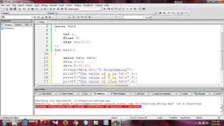 C Programming Tutorial(Bangla-39)-Data Insert Into Union and Data access from union