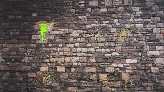 Castle Wall Green Screen reveal HD video effect