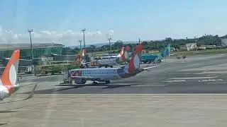 Boeing 737 Max 8 da Gol Linhas a&eacute;reas em procedimento de Push Back no Aeroporto de Bras&iacute;lia-DF.