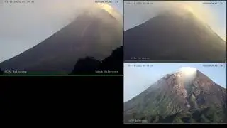 Live  Merapi - Merapi Volcano Eruption, Balerante, Kalitalang, 31/09/2025