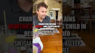 HEARTWARMING: Charlie Kirk explains Newton&rsquo;s laws to his baby #shorts #foxnews