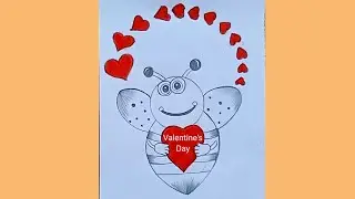 Valentine's Day Special Drawing ❤️ Beautiful Valentine's Day Drawing Easy ❤️ Valentine Day Drawing 