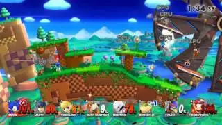 Super Smash Bros Wii U 8-Player Smash Sonic