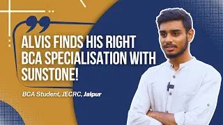 Alvis shares his Journey at JECRC Powered by Sunstone | Success Stories