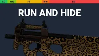 P90 Run and Hide - Skin Float And Wear Preview