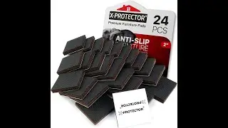 X-PROTECTOR Non Slip Furniture Pads &ndash;24 pcs Premium Furniture Grippers 2