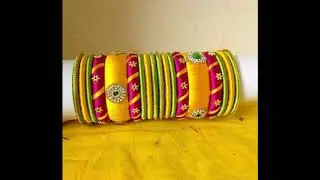 20:: AMAZING PARTY WEAR SILK THREAD BANGLES COLLECTION FOR U.
