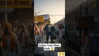 Indian Train Mein Hulk 😱 | Nainital Jaata Hulk | Emotional Real AI Short#youtubeshorts