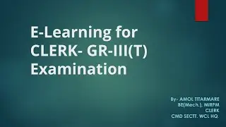 Video#3, NCWA-X, Clerk Gr III Exam# WCL