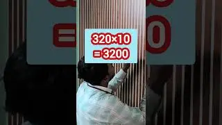 Pvc Fluted Panel Cost | 10&times;10 wall fluted panel cost #shorts #ytshorts #pannel #pvc