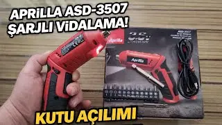APRİLLA ASD - 3507 3.6V ŞARJLI VİDALAMA | KUTU A&Ccedil;ILIMI VE İLK İZLENİM