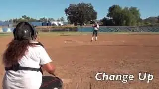 Sam Drucker Class of 2017 Pitcher, Outfield   Softball Skills Video