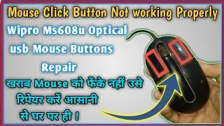 wipro Optical usb Mouse Right click Buttons Repair || Usb Mouse Click Button Not working Properly