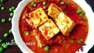 MUTTER PANEER RECIPE/PEAS WITH COTTAGE CHEESE CURRY RECIPE/RICOTTA CHEESE & PEAS RECIPE/
