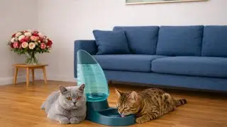 💧 Distributeur D'Eau Pour Chat Oduba&iuml; : Eau Propre En Continu, Sans &Eacute;lectricit&eacute;