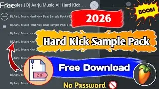 Hard Kick Sample Pack। Fl Studio Sample Packs Free Download ✅ । Aarju Music 