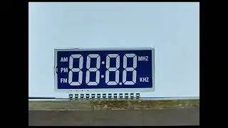 Custom Alarm Clock LCD Display Negative Transmissive Htn 7 Segment LCD Screen LCD