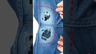 How to fix a hole in jeans invisibly! Miarti 🧵✂️