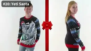 #20 Yeti Santa | Ugly Christmas Sweater For Men & Women | Unisex Sizing