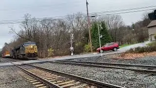 CSX RiverLine Northbound I007 Bouncing over Track Washout at Cp 80!!