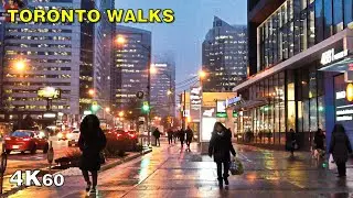 North York Twilight Walk on Yonge Street [4K Toronto]