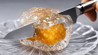 Glass Realistic Food Cutting Challenge! ASMR
