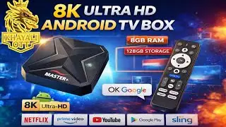 MASTER+ 8K Ultra HD Android TV Box | 8GB RAM 128GB Storage | Best Android Box 2026