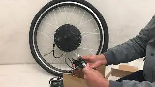 Pedalease 2 in 1 700C/29Er electric bike conversion kit installation