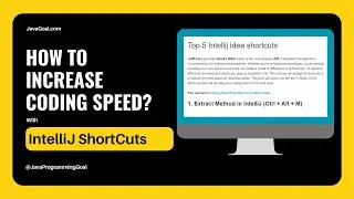 Top 5 shortcut of intellij idea | Intellij idea tutorial java 2023