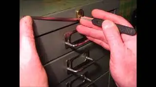 Single Pin Picking An OLD Office Cabinet Lock That Has UNION Brass Lock