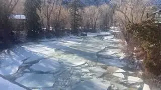 December 25, 2020 Ice Jam Release on Roaring Fork River